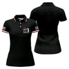 Maxcorners Black Best Papa By Par Embroidered Golf Polo Shirt, Ladies Golf Tops, Women’s Golf Polo LM1507