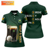 Maxcorners Birdie Bogey Eagle Par Cheers Fckers Golf And Beer St Patrick's Day Green Women's Golf Tops, Ladies Golf Polos