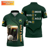 Maxcorners Birdie Bogey Eagle Par Cheers Fckers Golf And Beer St Patrick's Day Green Golf Tops For Men, Golf Shirts For Men