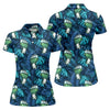 Maxcorners Funny Zombie Hulk Hand Tropical Golf Polo Shirt, Golf Shirts For Women, Women's Golf Apparel LM1507