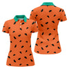 Maxcorners Watermelon Slice Golf Top, Orange Summer Design, Golf Shirts For Women LM1507