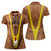 Maxcorners Funny Chicken Yellow Singlet Body Golf Shirt, Women’s Golf Polo, Printed Golf Shirt LM1507