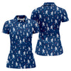 Maxcorners Yeti Ice Skating Christmas Golf Shirt, Women's Golf Tops, Printed Golf Shirt, Golf Shirts For Women LM1507
