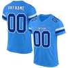 Maxcorners Custom Powder Blue Royal-White Mesh Authentic Football Jersey LM2605