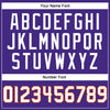 Maxcorners Custom Purple White-Orange Mesh Authentic Football Jersey LM2605