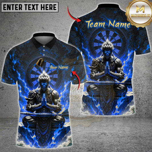 Maxcorners Darts Fire Monkey King Dartboard Multicolor Customized Name, Team Name 3D Shirts