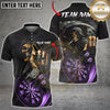 Maxcorners  Skull Reaper Darts Multicolor Personalized Name, Team Name Shirt (4 Colors)