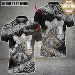Maxcorners Darts Leopard High Heels Glam Design Multicolor Customized Name, Team Name 3D Shirt