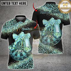 Maxcorners Darts Leopard High Heels Glam Design Multicolor Customized Name, Team Name 3D Shirt