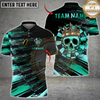 Maxcorners Darts Skull Crown Gold Style Multicolor Customized Name, Team Name 3D Shirts