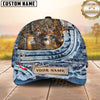 Maxcorners Whitetail Buck Denim Personalized 3D Cap Printed Multicolor