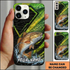 Maxcorners Geometric Scale Custom Name Fishing Phone Case
