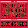 Maxcorners Custom Red Black-Old Gold Mesh Authentic Throwback Football Jersey LM2605