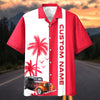 Maxcorners Personalized "This Is How I Roll" Hot Rod Hawaiian Shirt - Custom Photo Car Aloha Shirts