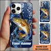 Maxcorners Fishing Phone Case Floral Coastal Adventure Custom Name Phone Case