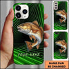 Maxcorners Fishing Phone Case Realistic Fish Artwork Custom Name Phone Case