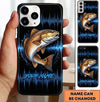 Maxcorners Fishing Phone Case Sound Wave Pattern Custom Name Phone Case