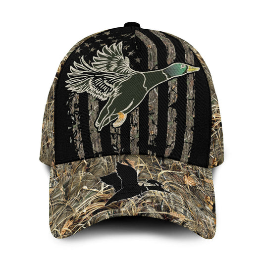 Maxcorners 3D All Over Print Baseball Cap Mallard Duck Hunting Classic Cap LM0402