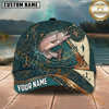 Maxcorners Compass and Contour Lines Design Custom Name Fishing Cap