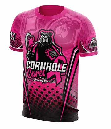 Maxcorners Cornhole Cares for Cancer Awareness Jersey Guy Jersey