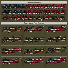 Maxcorners Custom 3D Pattern Design Soldier Skull On American Flag Premium Baseball Jersey LM0210