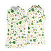 Maxcorners St Patrick's Day Beer Golden Horseshoes Shamrock Golf Shirt, Women's Golf Tops, Ladies Golf Polos