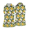 Maxcorners Tropical Pineapple Rifle Golf Shirt, Hawaiian Tactical Print, Women’s Golf Polo LM1507
