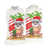 Maxcorners Women's Vacation Mode Santa Golf Shirt, Christmas Golf Shirt, Women’s Golf Apparel LM1507