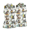 Maxcorners Raccoon Beach Vacation Hawaiian Shirt, Hawaiian Shirt For Women, Tropical Button Up Shirt LM1507