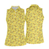 Maxcorners Cute Yellow Rubber Duck Pattern Golf Shirt, Hawaiian Golf Shirt, Golf Tops For Women, Printed Golf Shirt LM1507
