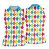 Maxcorners Retro Argyle Diamond Checkered Golf Shirt, Golf Polo For Women, Printed Golf Shirt LM1507