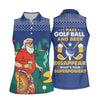 Maxcorners Funny Bearded Golfer Beer Lover Paisley Sleeve Golf Polo, Ladies Golf Shirts, Women’s Golf Apparel LM1507