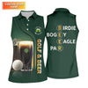 Maxcorners Birdie Bogey Eagle Par Cheers Fckers Golf And Beer St Patrick's Day Green Women's Golf Tops, Ladies Golf Polos
