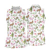 Maxcorners Let's Go Girls Cowgirl Margarita Hawaiian Golf Shirt, Women's Golf Tops, Golf Polo For Women LM1507