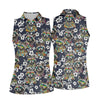 Maxcorners Raccoon Sunglasses Floral Tropical Hawaiian Shirt, Shirt For Women, Tropical Button Up Shirt LM1507