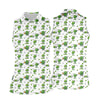 Maxcorners Three Leaf Clover Golf And Beer St Patrick's Day White Golf Shirt, Women's Golf Shirts, Ladies Golf Polos