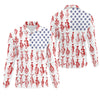 Maxcorners American Flag Fish Shirt, Fishing SPF Shirt, Mens Fishing Shirts Long Sleeve, Gift For Fisherman