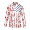 Maxcorners American Flag Fish Shirt, Fishing SPF Shirt, Mens Fishing Shirts Long Sleeve, Gift For Fisherman