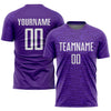 Maxcorners Custom Purple White Sublimation Soccer Uniform Jersey LM2605