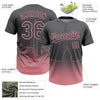 Maxcorners Custom Steel Gray Medium Pink Washington City Edition Gradient Two-Button Unisex Softball Jersey LM2605