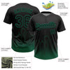 Maxcorners Custom Black Kelly Green Dallas City Edition Gradient Two-Button Unisex Softball Jersey LM2605