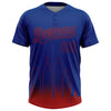 Maxcorners Custom Royal Red Philadelphia City Edition Gradient Two-Button Unisex Softball Jersey LM2605