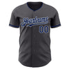 Maxcorners Custom Steel Gray Silver Authentic Baseball Jersey LM2605