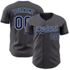 Maxcorners Custom Steel Gray Silver Authentic Baseball Jersey LM2605