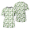 Maxcorners Three Leaf Clover Golf And Beer St Patrick's Day White Golf Shirt, Women's Golf Shirts, Ladies Golf Polos