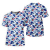 Maxcorners Japanese Shark Wave Sakura Golf Shirt, Women's Golf Tops, Golf Shirts For Women, Women’s Golf Apparel LM1507