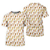 Maxcorners Adult Humor Ice Cream Golf Shirt, Funny Cone Pattern, Golf Shirt For Women LM1507