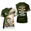 Maxcorners Here Fishy Fishy Funny Fishing Shirt, Fisherman Beer Shirt For Men, Custom Fishing Gift