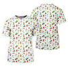 Maxcorners 19th Hole Cocktail Drinks Pattern Golf Shirt, Women’s Golf Polo, Golf Shirts For Women LM1507