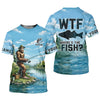 Maxcorners WTF Where’s The Fish, Bigfoot Fishing Personalized UPF Shirt